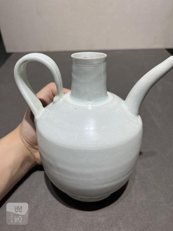 明 湖田狮钮盖执壶和温碗（一套） - 图7